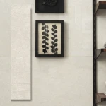 Šilko akmens baltos satino porcelianinės plytelės 120X30X0,6 cm