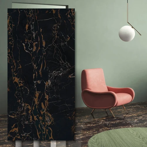 Gres Matowy Marble Lab Nero Portoro 60X30x08cm