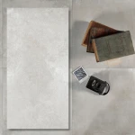 Minkštas betonas Sidabrinė akmens masės plytelė 120x60x0,8 cm