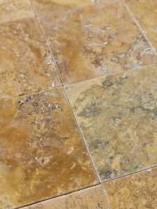 Trawertyn Yellow Szlifowany Niewypełniony Modern Tumbled 20,3x20,3x1,2 cm