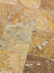 Trawertyn Yellow Szlifowany Niewypełniony Modern Tumbled 20,3x20,3x1,2 cm