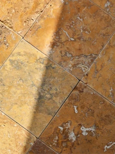 Trawertyn Yellow Szlifowany Niewypełniony Modern Tumbled 20,3x20,3x1,2 cm