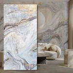 WPC Anglies Plokštė Blue Art Blizgi 280x112x0,8 cm