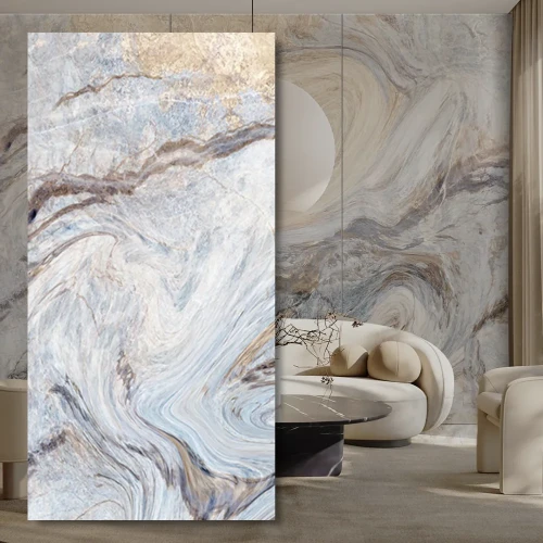 Płyta Węglowa WPC Blue Art Błyszcząca 280x112x0,8 cm