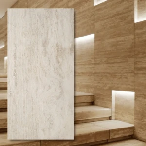 Trawertyn 12mm Bianco Classic Vein Cut Filled&Honed 61x30,5x1,2 cm