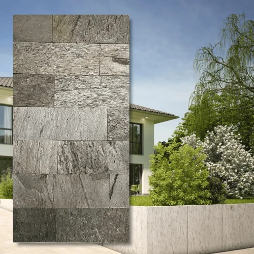 Kamień elewacyjny-dekoracyjny kwarcytowy Silver Shine Brick 10x30