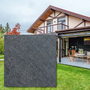 Płytka bazaltowa płomieniowana Bazalt Black G690 60x60x3 cm