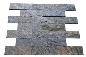 Kamień elewacyjny-dekoracyjny kwarcytowy Deoli Green 7x50 cm