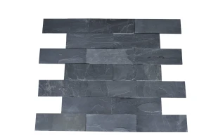 Kamień elewacyjny-dekoracyjny kwarcytowy Black Slate 7x50 cm PRZEDSPRZEDAŻ!