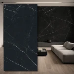 Sukepintas kvarcas 12mm Stone Nero Marquina Kilimėlis 320x160 cm