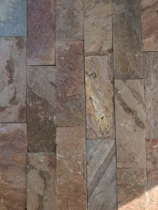 Kamień elewacyjny-dekoracyjny kwarcytowy Copper Brick 10x30