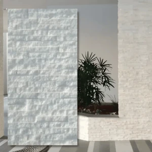 Fasadinis-dekoratyvinis marmuras Pure White Stackstone 10x36 cm