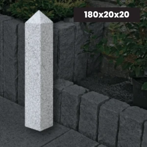 Granitas G602 Palisada Stulpas Liepsnotas 180x20x20 cm