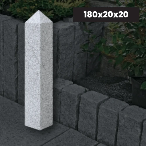 Palisada Słup Granitowy Płomieniowany G602 180x20x20 cm