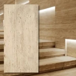 Travertinas Bianco Classic Vein Cut Šukuotas 30,5x61x1,2 cm