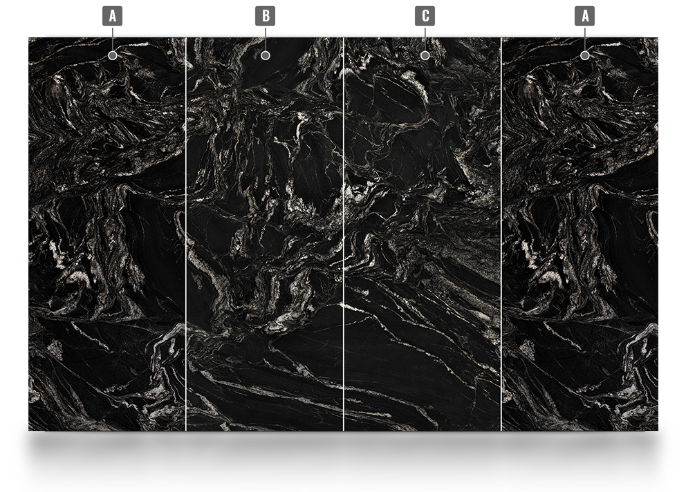 Wzór Black Maize na całej ścianie