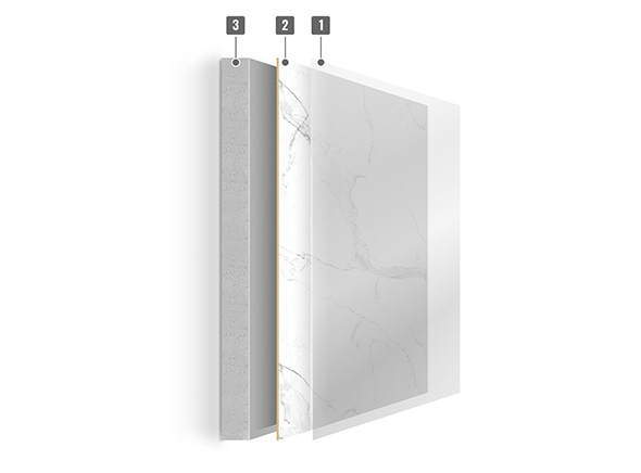 SPC plokštės skerspjūvis